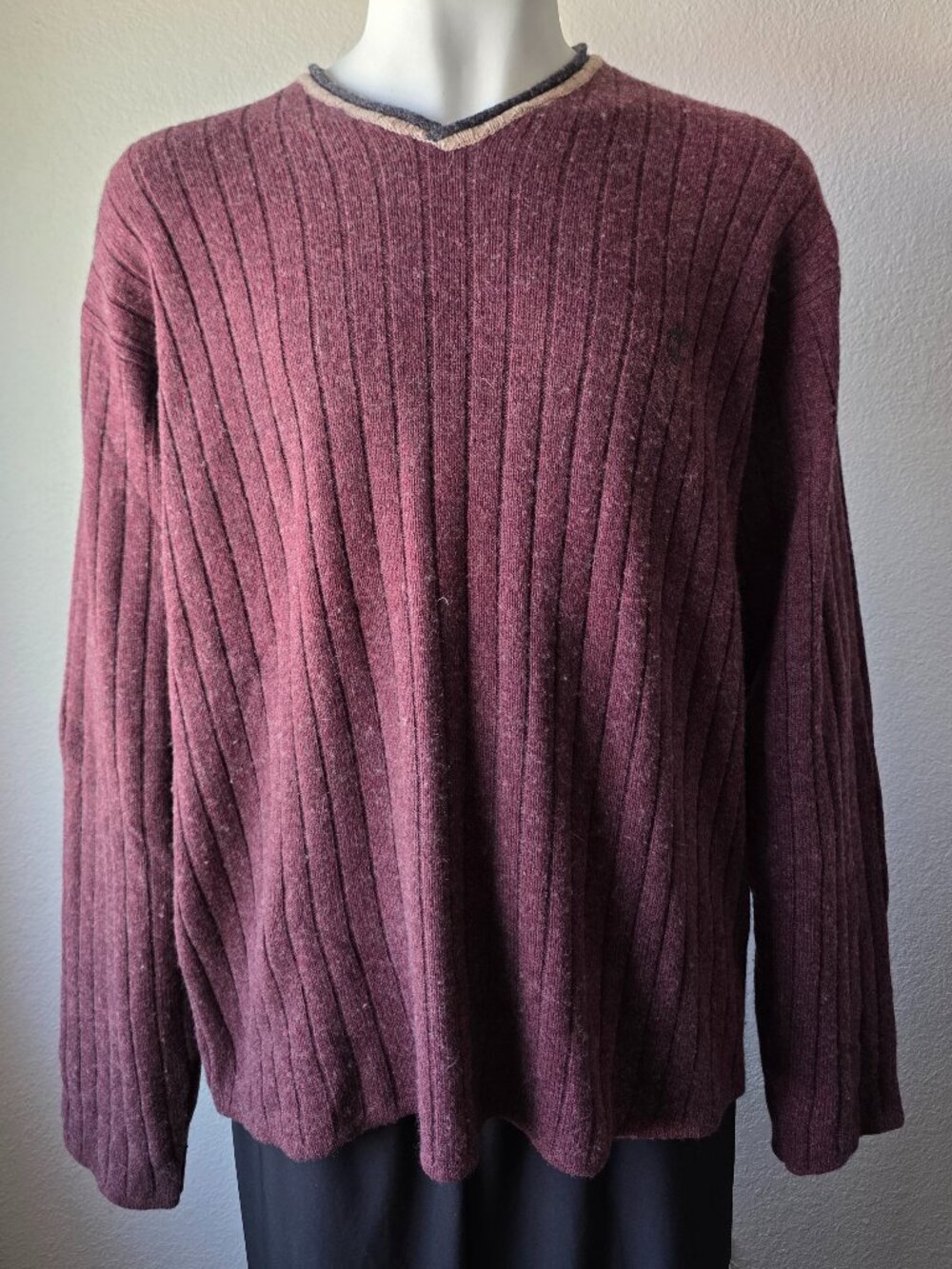 Vintage Timberland V neck pullover sweater